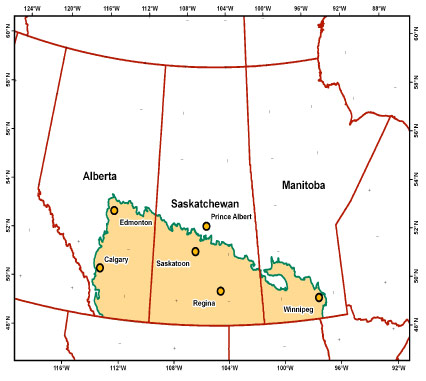 Figure 2. Écozone des Prairies 